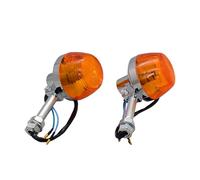 WBFLZTYOP Motorcycle Turning Lights Signal Indicator 12V Decorative Winker Lamp Left & Right Silver Flasher Front & Rear Blinkers Turn Signals