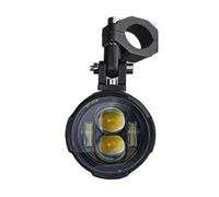 WBFLZTYOP Pair 100W Motorcycle Headlight Fog Lights Led Auxiliary Driving Light Spotlight Headlamp Dual Color Flasher Farol Moto Fog Lamp. Turn Signals
