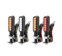 WBFLZTYOP Relay Flowing LED Moto Turn Light 12V Direction Lamp For Scooter Dirt Pit Bike Cruiser Cafe Racer Side Marker Taillight Turn Signals
