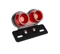 WBFLZTYOP Smoke/Red 12V LED Motorcycle Tail Light Integrated Brake Turn Signal Light With License Plate Bracket For Ha&rley For Ho&nda For Ya&maha Plates Bracket