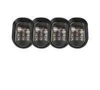 WBFLZTYOP Universal 9 LED Motorcycle Flush Mount Turn Signal Light Flasher Turn Light Lamp Motorbike Indicators Blinker Amber Lighting 12V Turn Signals