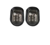 WBFLZTYOP Universal 9 LED Motorcycle Flush Mount Turn Signal Light Flasher Turn Light Lamp Motorbike Indicators Blinker Amber Lighting 12V Turn Signals