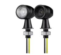 WBFLZTYOP Universal M8 Mini LED Motorcycle Turn Signal Lights 12V Amber Red Flashing Brake Light Indicators EMark Certified For Motorcycle Turn Signals