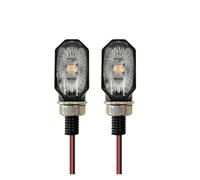 WBFLZTYOP Universal Mini Motorcycle Signal Light Oval Turn Flashing Led Lamp H4 For Transalp 650 12 V Led Headlight For Moped Turn Signals