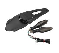 WBFLZTYOP Universal Motorbike Rear Taillight Brake Lamp Plate Bracket Holder With Red Turn Signal Light Kit For Suzuki Turn Signals