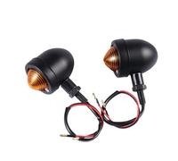 WBFLZTYOP Universal Motorcycle Blinkers Chopper Cafe Racer Motorbike Turn Signal Lights Scooters Metal Indicator 12V Black Chrome Color Turn Signals