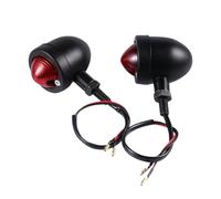WBFLZTYOP Universal Motorcycle Blinkers Chopper Cafe Racer Motorbike Turn Signal Lights Scooters Metal Indicator 12V Black Chrome Color Turn Signals