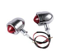 WBFLZTYOP Universal Motorcycle Blinkers Chopper Cafe Racer Motorbike Turn Signal Lights Scooters Metal Indicator 12V Black Chrome Color Turn Signals