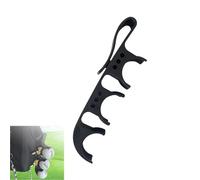 Wbgraceful 2 in 1 Golf Ball Tee Holder & Golf Tees Black Golf Ball Holder for Bag - Quick Release Golf Bag Accessories