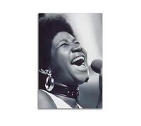 WBGZWCDB Aretha Franklin Poster Vintage Wall Art Canvas Aesthetic Posters Music And Movies Decor Painting for Living Room Bed Room 08x12inch(20x30cm) Unframe-style