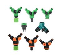 WBHFOIKNMS Hose Fittings Hose Adapters 10 Pieces of 2-Port Garden Faucet Hose Diverter Y Internal Thread for Irrigation Valve 1/2 3/4 to 5/8 1/4" Quick Connector for Water Hose (Color : B) WBHFOIKNMS