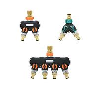 WBHFOIKNMS Hose Fittings Hose Adapters Garden 2/4 Way Garden Faucet Hose Diverter 1/2 3/4 Inch Threaded Quick Coupling Irrigation Valve 1 Set (Color : E) WBHFOIKNMS