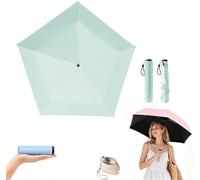 Wbietu Japan Pencil Umbrella,Japanese Ultra Light Mini Travel Umbrella with Upf 50+ Sun Protection,Lightweight Portable Folding Umbrella,Compact Folding Pocket Parasol for Rain,Outdoor,Hiking