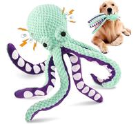 Wbietu Premium Pet Plush Toy, Premium Pet Plush Octopus, Plush Dog Toys with Soft Fabric, Squeaky Octopus Dog Toys, Cotton Rope for Pet Biting Training Chew, Durable Chew Toys (1 Pcs)