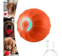 Wbietu Shaky Ball Toy for Dogs, Shaking Dog Ball, Vibrating Ball for Dogs, Automatic Moving Dog Toy Ball, Interactive Dog Ball, Shakyball Moving Dog Toy, USB Rechargeable (B-Orange)