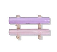 WBJGUOD Yoga Mat Storage Stand, Wall-Mounted Holder, Wooden Rack for Gym Organization, 2-9 Layer Floating Shelf Studio and Workout Room