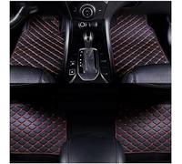 WBLLDP Car Leather Floor Mats For Fiat 500X (seit 2022) 2023 2024 2025+, All Weather Protection Floor Liners Waterproof Non Slip Car Accessories,Black Red