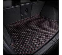WBLLDP Leather Car Boot Mat for Audi RS6 Avant (C8) 2019 2020 2021 2022 2023 2024 2025+, Waterproof Rear Trunk Liner Anti-Scratch Cargo Protector Car Accessories,Black red