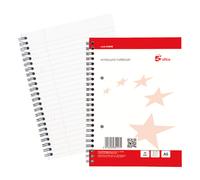 Wbnd Notebook Rld A5+ Red/WHT PK10