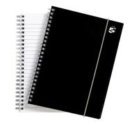 Wbnd Notebook Rld PP A5 BLK PK6