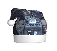 WBQLSL 15.7 inches tall unisex santa claus plush hat, christmas new year party santa hat, Cabin of the Future adult universal santa hat