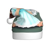 WBQLSL 15.7 inches tall unisex santa claus plush hat, christmas new year party santa hat, Cute little angel adult universal santa hat