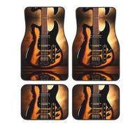 WBQLSL 4-Piece car Floor mats Set, Easy to Clean and no Fading, Keep The Interior of Your car, Truck, or Van Instrumental Guitar Clean