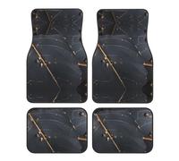 WBQLSL 4-Piece car Floor mats Set, Easy to Clean and no Fading, Keep The Interior of Your car, Truck, or Van Enchanted Plant Leaves Clean