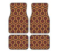 WBQLSL 4-Piece car Floor mats Set, Easy to Clean and no Fading, Keep The Interior of Your car, Truck, or Van Shining Overlook Clean