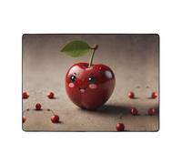 WBQLSL 80x58 inches - Cherry Printed Rug, Living Room, Office, Balcony Decorative Rug, Bedside, Coffee Table mat