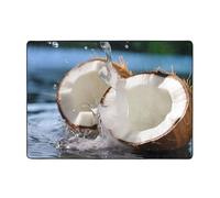 WBQLSL 80x58 inches - Large Coconuts Printed Rug, Living Room, Office, Balcony Decorative Rug, Bedside, Coffee Table mat