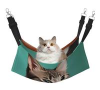 WBQLSL A Curious cat Medium Pattern pet Hammock - Sleeping Hammock for Cats, Ferrets, Puppies, Rabbits, Small Animals