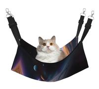 WBQLSL A Fascinating Universe Medium Printed cat cage Hanging Hammock - Suitable for Cats, Ferrets, Puppies, Rabbits, Small Animals