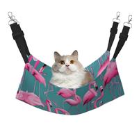 WBQLSL A Flock of Flamingos Large Printed pet Hammock - Sleeping Hammock for Cats, Ferrets, Puppies, Rabbits, Small Animals