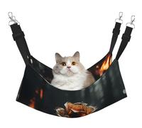 WBQLSL A Golden Rose Large Printed pet Hammock - Sleeping Hammock for Cats, Ferrets, Puppies, Rabbits, Small Animals