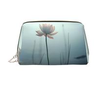 WBQLSL A Lotus Flower Leather Makeup Bag Cosmetic Storage Bag Suitable for Carrying Cosmetics with You