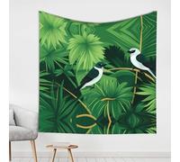 WBQLSL A pair of birds in the grass Printed decorative tapestry, suitable for wall decoration in living rooms and bedrooms