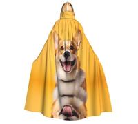 WBQLSL A simple corgi Adult Hooded Cloak Hooded cape suitable for role-playing and theme parties