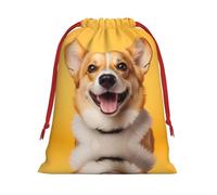 WBQLSL A simple corgi L Printed gift bags, perfect for weddings, Christmas, birthdays and anniversaries (S-L)