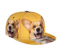 WBQLSL A Simple corgiPrinted Stylish Baseball Cap, Travel Sun hat, Suitable for Cycling andoutdoor Activities Black