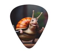 WBQLSL A snail working out Guitar Picks - (Thin/Medium/Thick) Suitable for all types of string instruments,