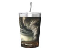 WBQLSL A Tornado is Coming Insulated Straw Cup Ideal for Gym use or Carrying on The go