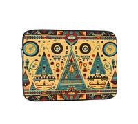 WBQLSL Abstract Architectural Patterns 10 inch Printed laptop sleeve, suitable for business casual or school laptops (10-17 inches)