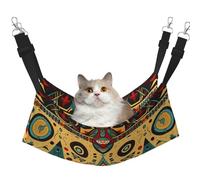 WBQLSL Abstract Architectural Patterns Large Printed pet Hammock - Sleeping Hammock for Cats, Ferrets, Puppies, Rabbits, Small Animals