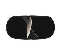 WBQLSL Abstract curves Large capacity pencil bag, multi-layer partition stationery storage bag - unisex learning office supplies