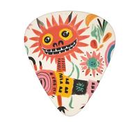 WBQLSL Abstract Dragon Doodle Guitar Picks - (Thin/Medium/Thick) Suitable for all types of string instruments,