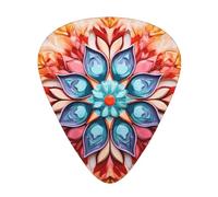 WBQLSL Abstract Flower Petal Pattern Guitar Picks - (Thin/Medium/Thick) Suitable for all types of string instruments,