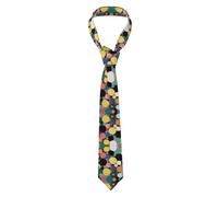 WBQLSL Abstract painting of circles Patterned Fashion Tie - 145 * 8cm - Men's Business Suit Accessories