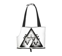 WBQLSL acute triangle Patterned Pet Travel Bag - Small Pet Shoulder Bag for Cars and People