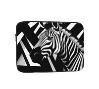 WBQLSL Agile Zebra 13 inch Printed laptop sleeve, suitable for business casual or school laptops (10-17 inches)